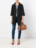 scarf handled tote bag