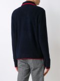 zipped collar fleece jumper