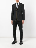 contrasting pipping blazer