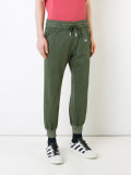logo drawstring track pants