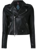 zip up biker jacket