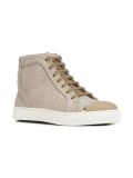 snakeskin effect hi-top sneakers