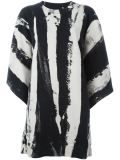 striped crew neck dress