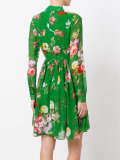 floral print flared dress 