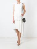 pleated sleeveless top
