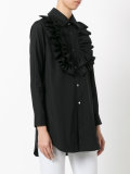 ruffled bib shirt