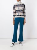 patterned roll neck sweater
