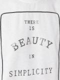 'simplicity' print T-shirt