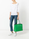 perforated logo tote