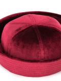 velvet panelled hat