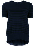 cupro insert short sleeved sweatshirt