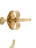 creole matte gold earrings