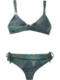 abstract print bikini set