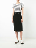 high waist pencil skirt