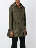 studded military coat