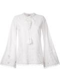 flared longsleeves blouse