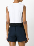 lace trim crop top
