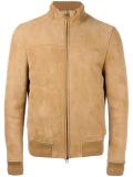 zipped bomber jacket