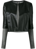 cropped open jacket