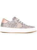 glitter lace-up sneakers