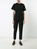 chest slogan T-shirt
