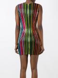 striped sequin dress