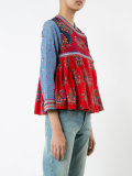 floral print wrap jacket