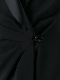 draped wrap front blazer