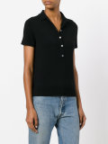 knitted short sleeve polo shirt