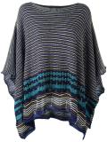 striped poncho