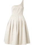 one shoulder jacquard Rogeria dress