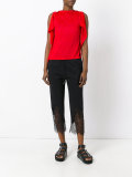 draped sleeve top