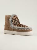 'Eskimo' leopard panel boots