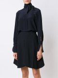 neck tie blouse