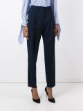 tailored straight trousers