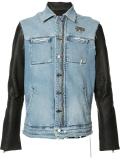 denim layered jacket