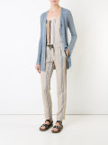 ribbed fitted cardigan