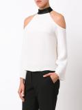 cold-shoulder blouse