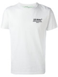 embroidered text T-shirt
