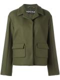 single breasted cropped jacket