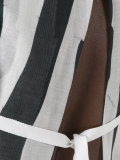striped open back waistcoat