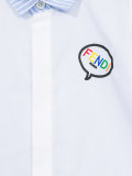 striped panel shirt 