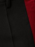 contrast side band trousers