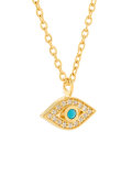 'Mini Evil Eye Biography' pendant