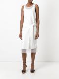 sequinned belted dress