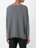 boat neck fine knit jumper