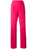 side stripe straight trousers 