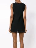 sleeveless laser-cut dress 