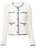 contrasting detail jacket