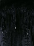lace up biker jacket